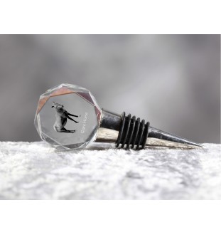 Koń z Giara stopper kryształowy do wina z koniem Art-Dog