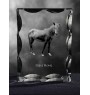 Giara Pferd - crystal with a picture of a horse, glass statuette with a picture, unique frame with a picture from Art-Dog brand