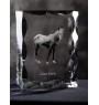 Cheval Giara - Kristall mit einem Pferdebild, Glasstatuette mit einem Bild, einzigartiger Bilderrahmen der Marke Art-Dog