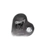 Giara Horse - crystal clock with a picture of a horse, heart-shaped shelf clock, personalized standing clock by Art-Dog brand
