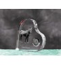 Giara Horse - crystal clock with a picture of a horse, heart-shaped shelf clock, personalized standing clock by Art-Dog brand