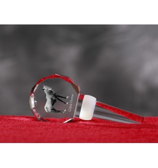 Giara Horse - Crystal bottle stopper with horse, unique wine stopper with photo, personalised gift for sommelier by Art-Dog brand