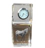 Cheval Giara - montre en cristal avec photo, photo de cheval dans le cristal, horloge de bureau personnalisée de la marque Art-Dog