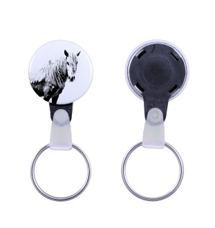 Cheval Giara - porte-clés unique avec une photo de cheval, produit fait à la main, accroche légère et pratique de la marque Art-Dog