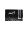 Cheval Giara - Porte-stylos, organiseur en cristal avec image d'un cheval, décoration de bureau unique par la marque Art-Dog