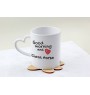Giara Horse - cup with a dog, adorable cup with a heart-shaped handle, universal gift from the Art-Dog brand