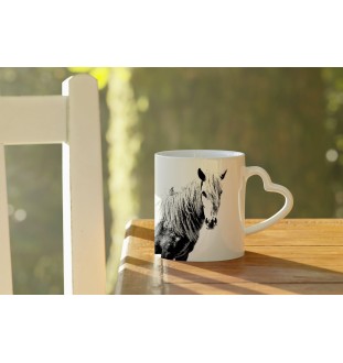 Cheval Giara - tasse avec chien, une tasse adorable avec une anse en forme de cœur, un cadeau universel de la marque Art-Dog