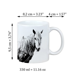 Giara Pferd - Tasse mit Hund, personalisierte Tasse mit Druck, klassisches Geschenk für jeden von der Marke Art-Dog.