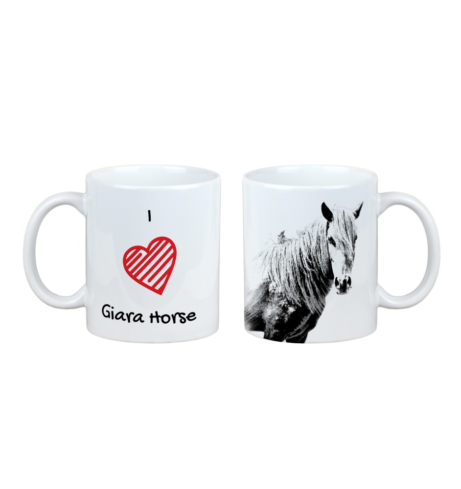 Cheval Giara - tasse avec un cheval, une tasse charmante avec une illustration, un cadeau avec votre photo de la marque Art-Dog
