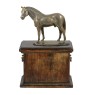 Hanoverian Horse - urn for horse ashes, urn with a statuette, elegant urn with a horse from the Art-Dog brand