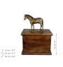 Cheval hanovrien - urne pour cendres de cheval avec statuette, urne personnalisée avec gravure, grande boîte pour cendres de cheval de la marque Art-Dog
