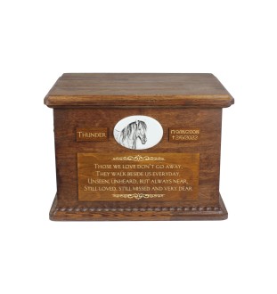 Henson-Pferd Urn für Pferdeasche, personalisierte Urne mit Foto, große Box für Pferdeasche von der Marke Art-Dog