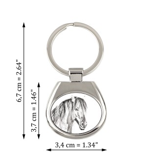 Cheval Henson - porte-clés avec un cheval, porte-clés imprimé, breloque personnalisée de la marque Art-Dog