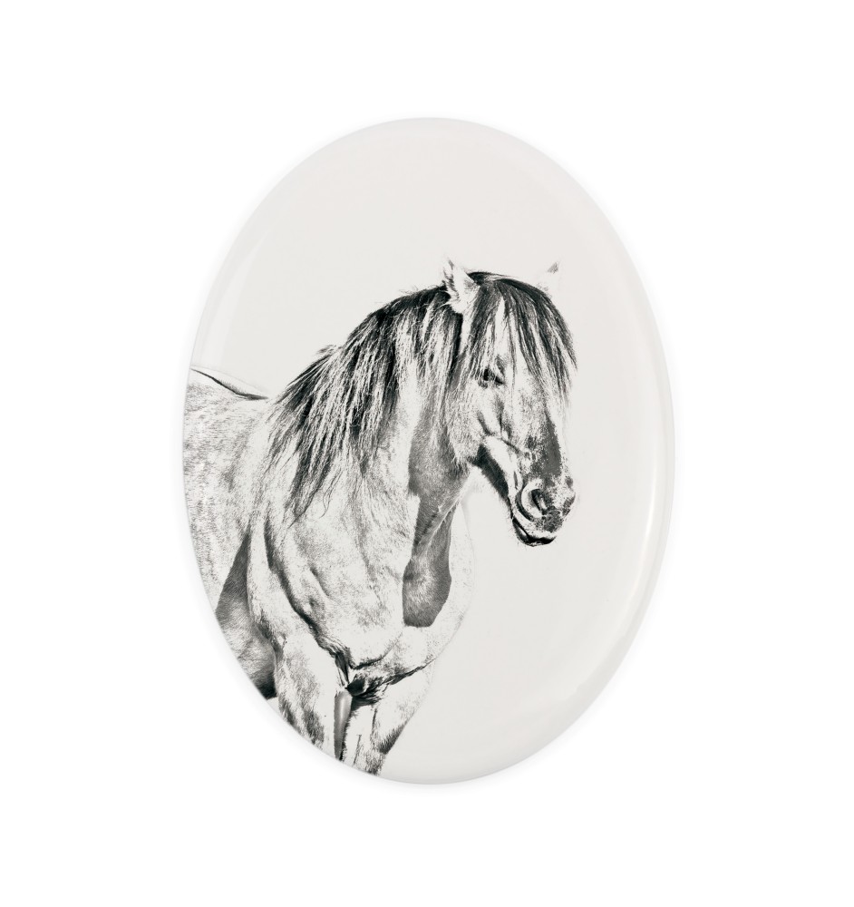 Koń Henson płyta nagrobna z koniem Art-Dog