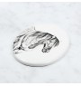 Cheval Henson - une plaque commémorative avec une photo de cheval, une plaque funéraire avec une impression, une plaque ovale personnalisée de la marque Art-Dog
