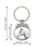 Holsteiner Horse - keychain with a horse, keychain with a print, personalized pendant from the Art-Dog brand