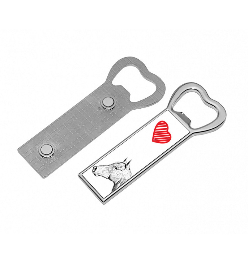 Holsteiner Horse - bottle opener with a horse, personalized fridge magnet bottle opener, unique gift for men by Art-Dog brand