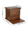 Hanoverian Horse - urn for horse ashes with a statuette, personalized urn with engraving, large box for horse ashes from the Art-Dog brand