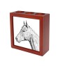 Holsteiner Pferd - Stifthalter mit Pferd, Schreibtischorganizer mit Aufdruck, personalisierte Schreibtischdekoration der Marke Art-Dog