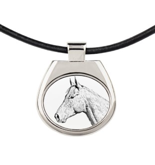 Holsteiner Horse - horse necklace, personalized pendant with a photo, unique necklace for women and men by Art-Dog brand