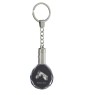 Holsteiner Pferd - pendant with a picture of a horse, crystal key ring in a gift box, unique gift by Art-Dog brand