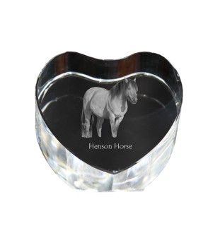 Henson Horse - a photo of a horse in crystal, a crystal heart, a unique frame with a photo from the Art-Dog brand