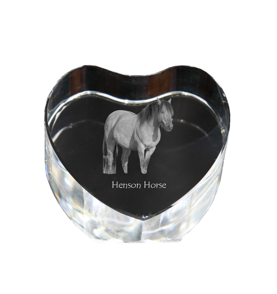 Koń Henson serce kryształowe z koniem Art-Dog