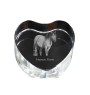 Cheval Henson - une photo de cheval dans un cristal, un cœur en cristal, un cadre exceptionnel avec une photo de la marque Art-Dog
