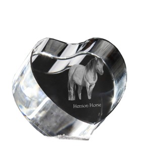 Henson Horse - a photo of a horse in crystal, a crystal heart, a unique frame with a photo from the Art-Dog brand