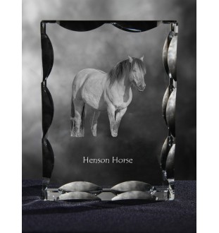 Henson Horse - kryształ ze zdjęciem konia, szklana statuetka ze zdjęciem, wyjątkowa ramka ze zdjęciem marki Art-Dog