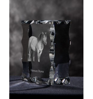 Henson Horse - kryształ ze zdjęciem konia, szklana statuetka ze zdjęciem, wyjątkowa ramka ze zdjęciem marki Art-Dog