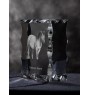 Cheval Henson - Kristall mit einem Pferdebild, Glasstatuette mit einem Bild, einzigartiger Bilderrahmen der Marke Art-Dog