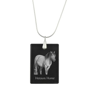 Cheval Henson - Crystal pendant with horse, silver necklace with photo, personalised pendant by Art-Dog brand