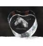 Cheval Holsteiner - une photo de cheval dans un cristal, un cœur en cristal, un cadre exceptionnel avec une photo de la marque Art-Dog