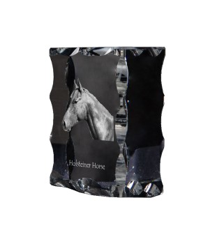 Holsteiner Horse - kryształ ze zdjęciem konia, szklana statuetka ze zdjęciem, wyjątkowa ramka ze zdjęciem marki Art-Dog