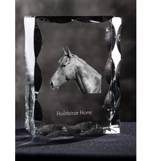 Holsteiner Horse - kryształ ze zdjęciem konia, szklana statuetka ze zdjęciem, wyjątkowa ramka ze zdjęciem marki Art-Dog