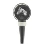 Holsteiner Horse - Crystal bottle stopper with horse, unique wine stopper with photo, personalised gift for sommelier by Art-Dog brand