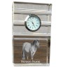Cheval Henson - horloge en verre avec photo, photo de cheval dans un cristal, horloge de bureau personnalisée de la marque Art-Dog