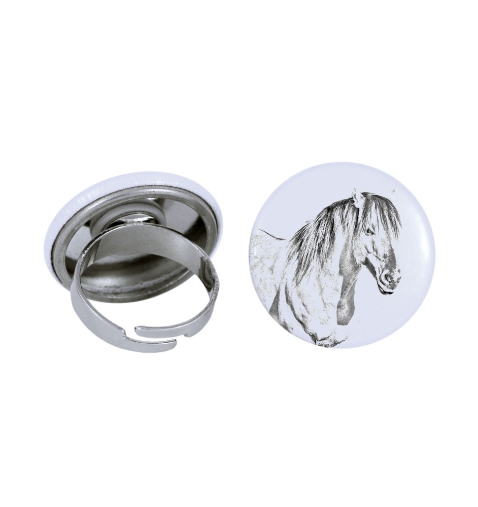 Henson Horse - collector's ring with a horse portrait, handmade product, Art-Dog brand