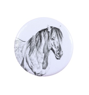 Cheval Henson ornement de chemise, broche pour sac, cadeau idéal avec la possibilité d'ajouter votre propre graphisme de la marque Art-Dog