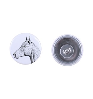 Holsteiner Horse - earrings your photo, handmade, jewelry handcrafted by Art-Dog brand