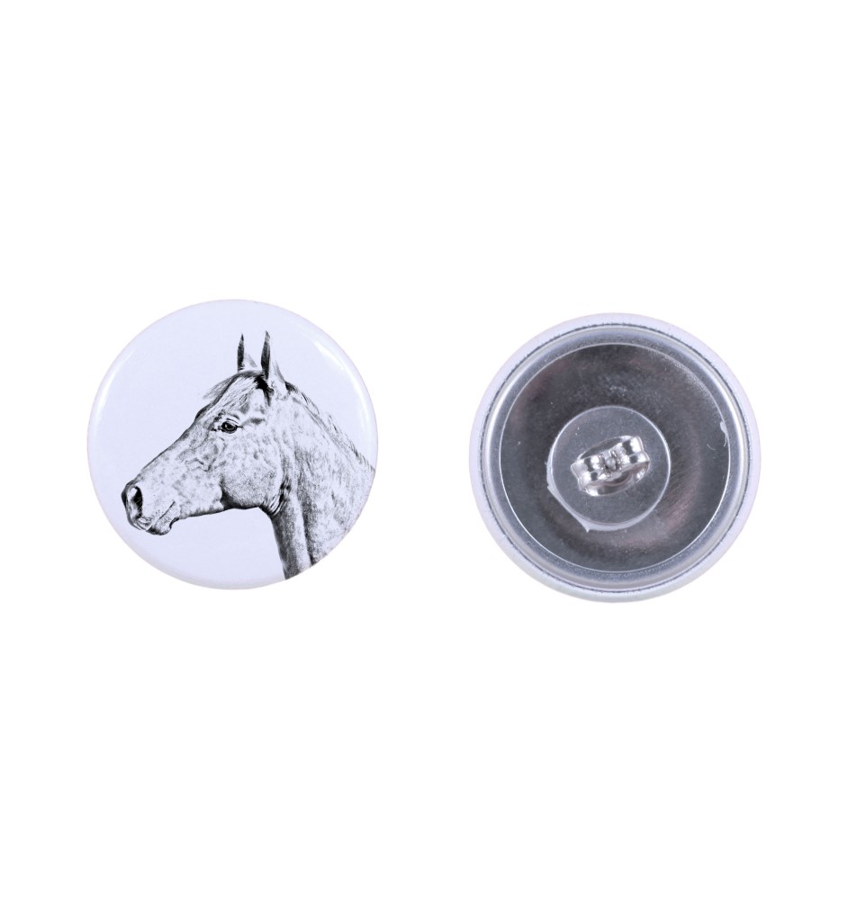 Holsteiner Horse - earrings your photo, handmade, jewelry handcrafted by Art-Dog brand