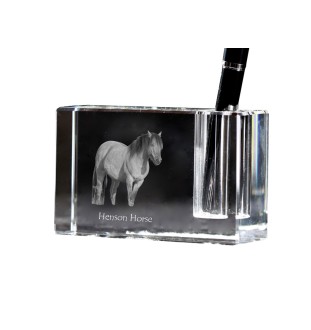 Henson Horse - Pen stand, crystal organiser with picture of a horse, unique desk decoration by Art-Dog brand