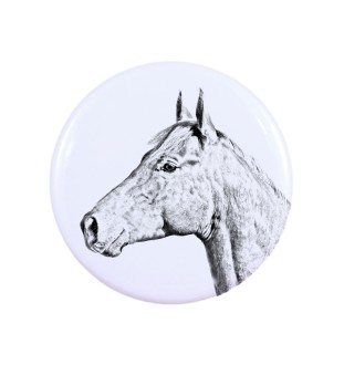 Holsteiner Pferd - Magnet mit Pferd, ein einzigartiges Abdruck des Pferdes der Marke Art-Dog