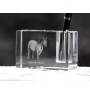 Cheval Henson - Porte-stylos, organiseur en cristal avec image d'un cheval, décoration de bureau unique par la marque Art-Dog