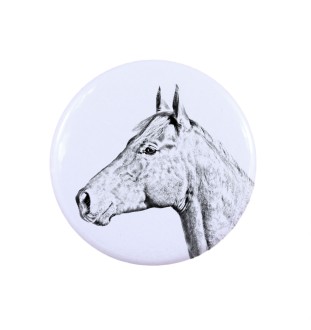 Holsteiner Horse - collector's ring with a horse portrait, handmade product, Art-Dog brand