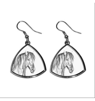 Cheval Henson - boucles d'oreilles avec un cheval, boucles d'oreilles pendantes avec une image, bijoux personnalisés avec l'impression de la marque Art-Dog