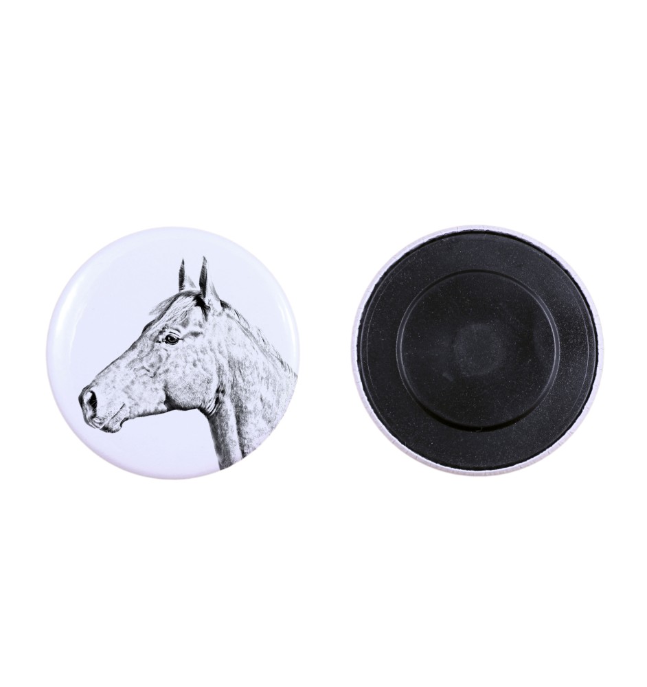 Cheval Holsteiner - aimant avec cheval, empreinte exceptionnelle de cheval de la marque Art-Dog