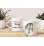 Henson Horse - cup with a dog, adorable cup with a heart-shaped handle, universal gift from the Art-Dog brand