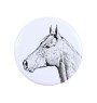 Holsteiner Horse - magnet with a horse, a unique imprint of the Art-Dog horse brand